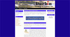 Desktop Screenshot of durbinheatingandcooling.com